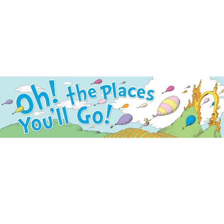 Dr. Seuss™ Oh The Places Balloons Classroom Banner